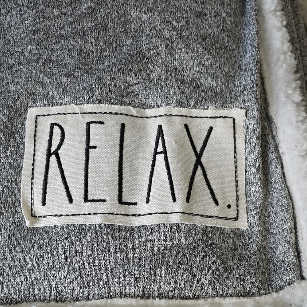 Rae Dunn Charcoal Relax Blanket - Picture 3 of 6